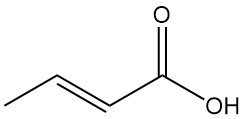 Структура кротоновой кислоты