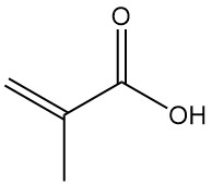 Структура метакриловой кислоты